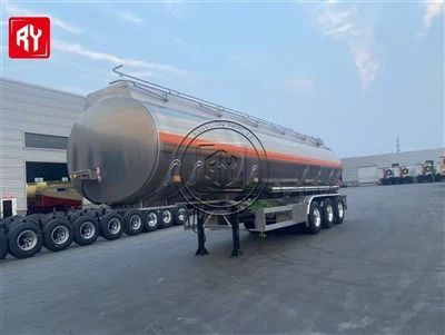 Semirremolque con remolque cisterna de aluminio duradero de 3-ejes a la venta