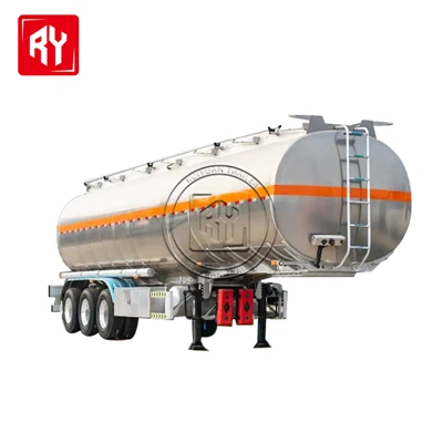Remolque cisterna de combustible de aluminio de 3 ejes 45000L